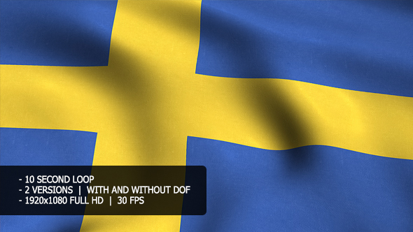 Sweden Flag Background