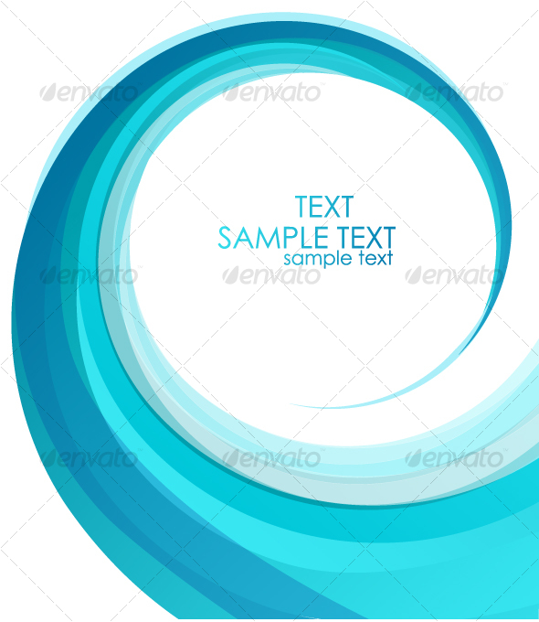 Blue swirl design - Backgrounds Business