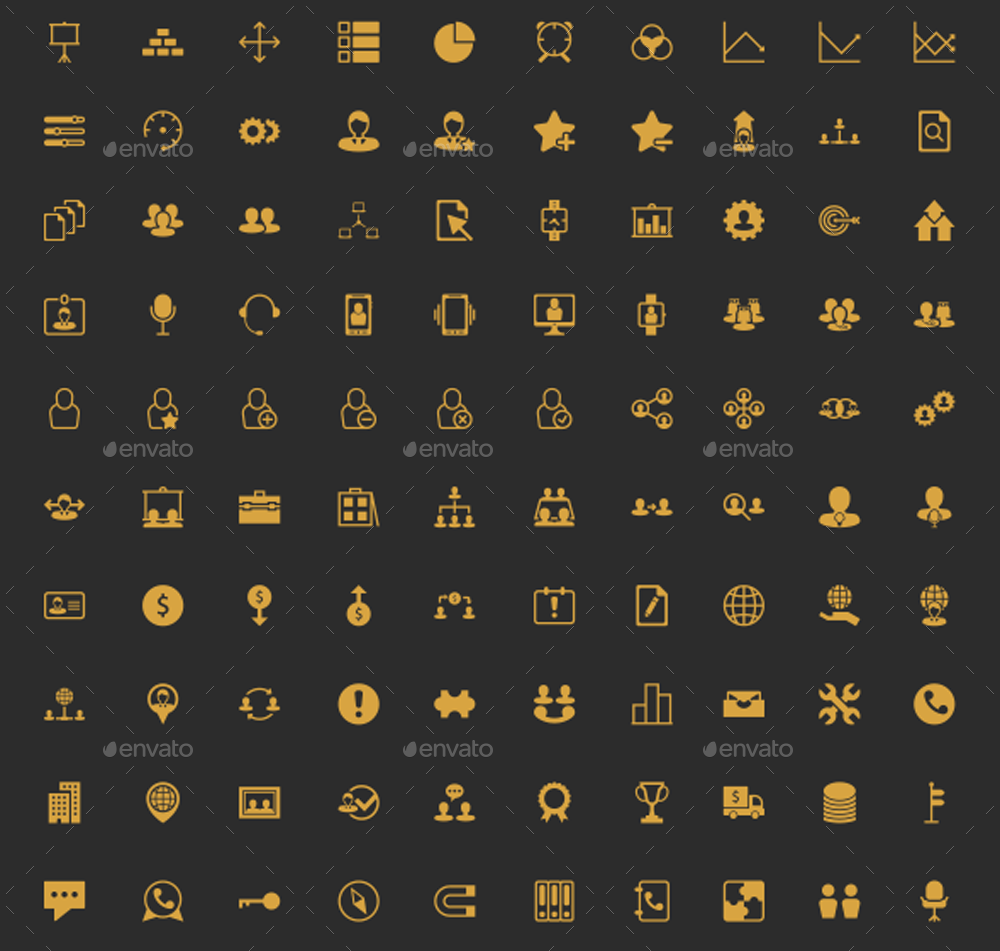 1000 Vector Icons by 8vector | GraphicRiver