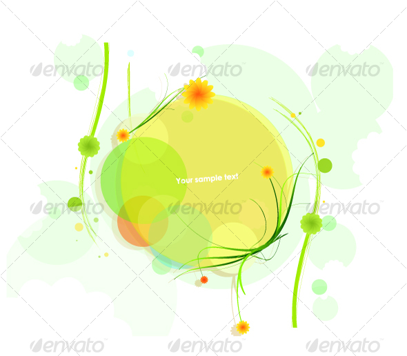 Floral background - Flourishes / Swirls Decorative