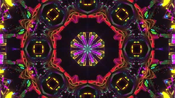 VJ Abstract Kaleidoscope Light Pattern 10