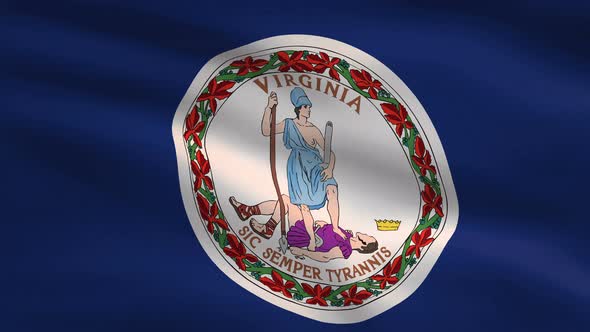 Virginia State Flag Background 4K alt