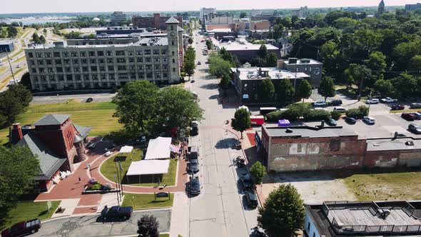 Dolly down main street in downtown in preparation for rebel road and bike time. alt