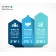 Up Arrows Diagram. Startup Infographic, PSD, EPS, AI