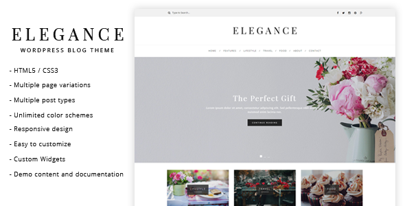 Elegance - WordPress - ThemeForest 16046575