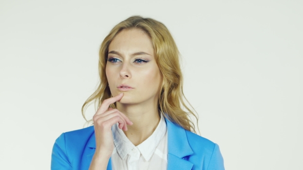 Attractive Young Woman Showing Gesture That She Came Up With a Great Idea alt