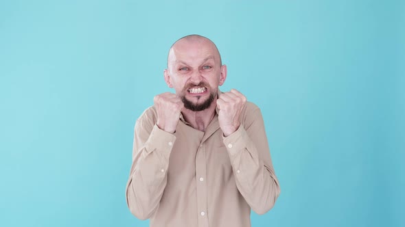 Hate Emotion Mad Guy Threatening Swearing Gif Loop alt