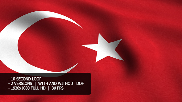 Turkey Flag Background