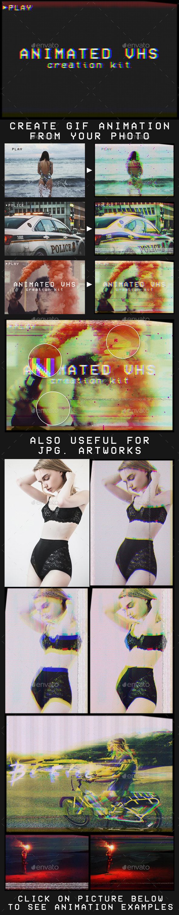 Animated VHS Creation Kit - Artistic Photo Templates