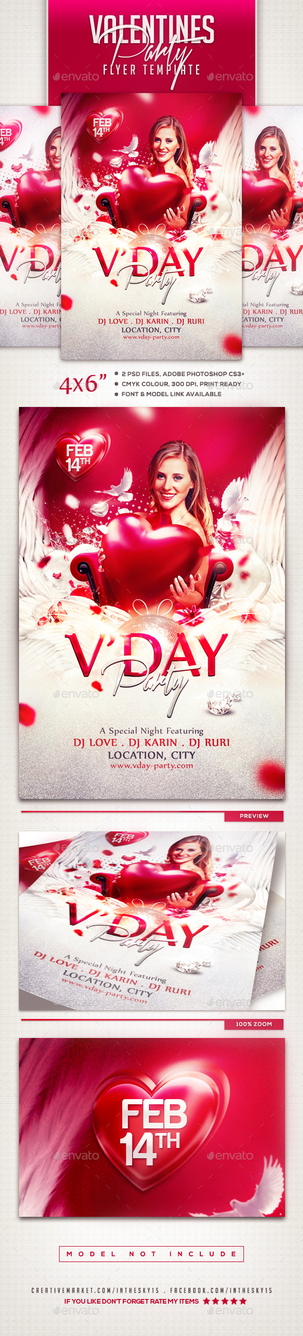 Valentines Flyer Template - Events Flyers
