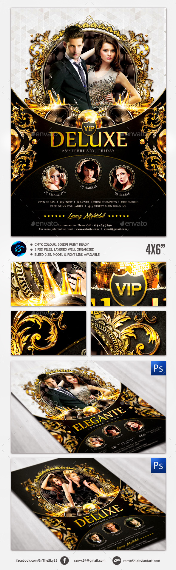 Elegante & Deluxe Flyer Template - Flyers Print Templates