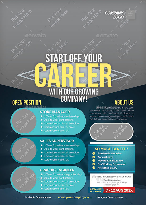 Job Vacancy Flyer by shamcanggih | GraphicRiver