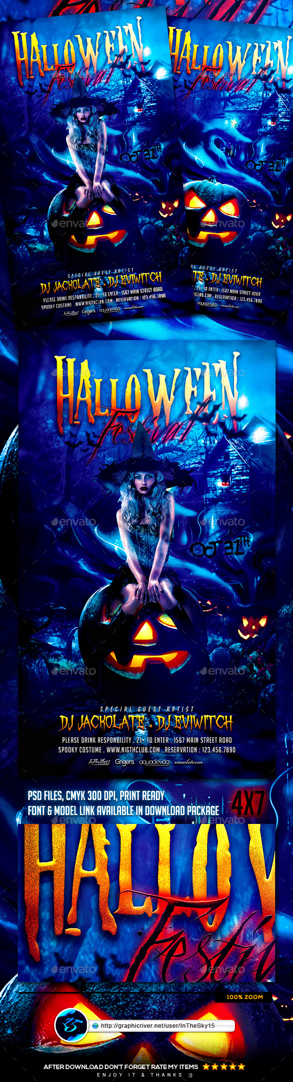 Halloween Festival Flyer Template - Events Flyers