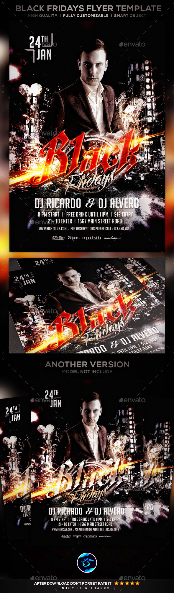 Black Fridays Flyer Template - Events Flyers