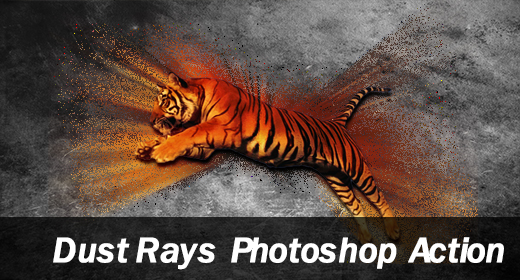 Dust Rays Photoshop Action