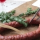Man Is Cutting Homemade Smoked Sausage - VideoHive Item for Sale