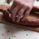 Man Is Cutting Homemade Smoked Sausage - VideoHive Item for Sale