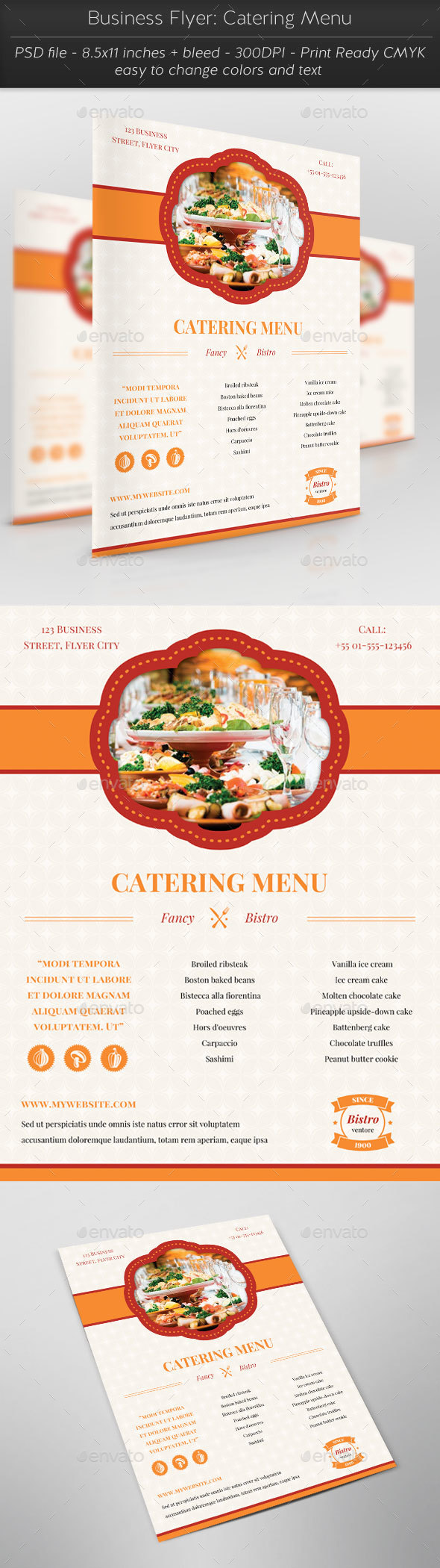 Business Flyer: Catering Menu