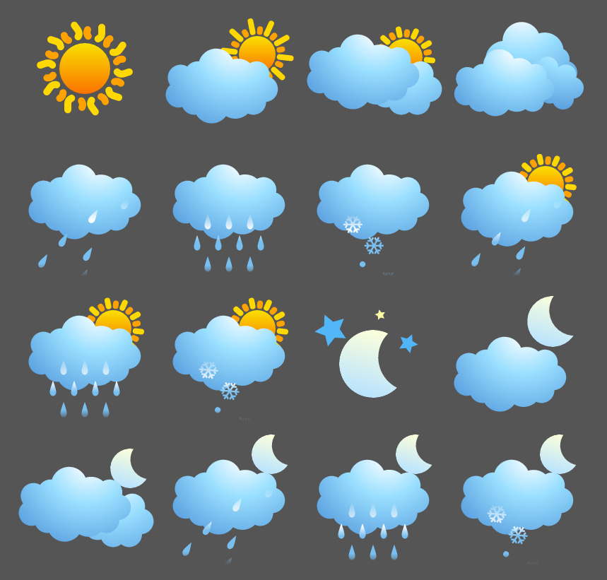 Download 16 Svg Weather Icons Animation Loops By Vf Codecanyon