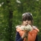 Girl Blowing Dandelion Seeds - VideoHive Item for Sale