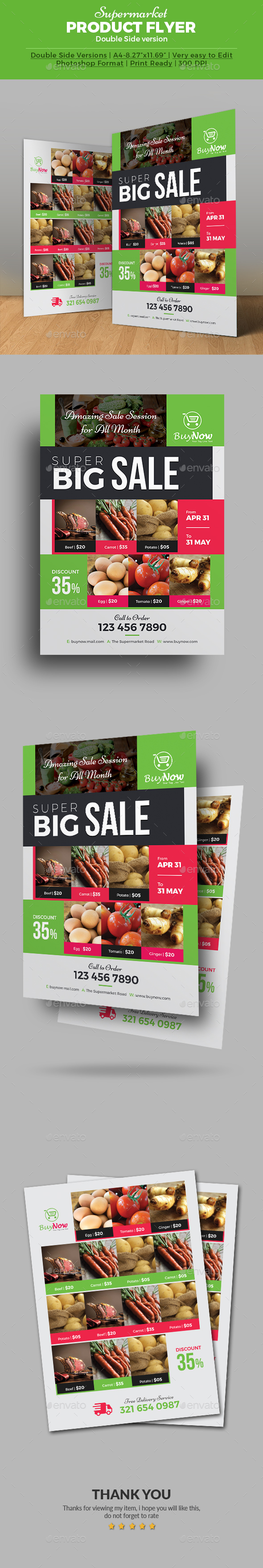 supermarket flyer template