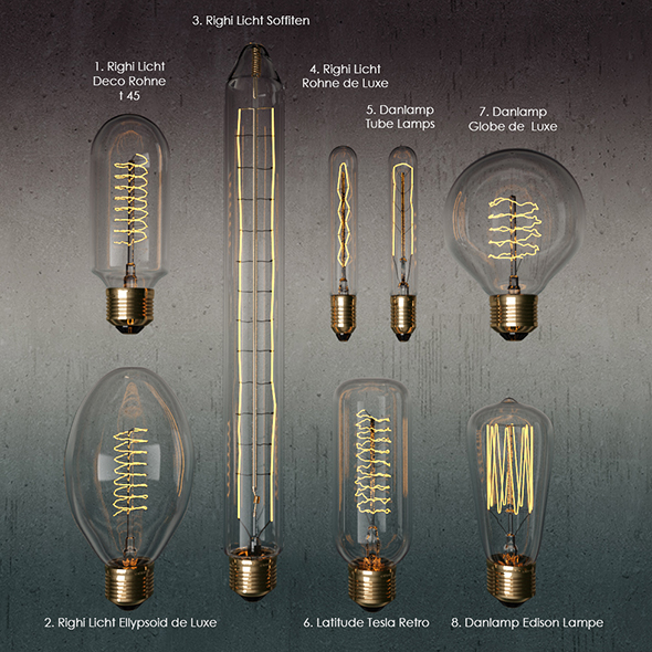 Bare bulb Pendant - 3DOcean Item for Sale