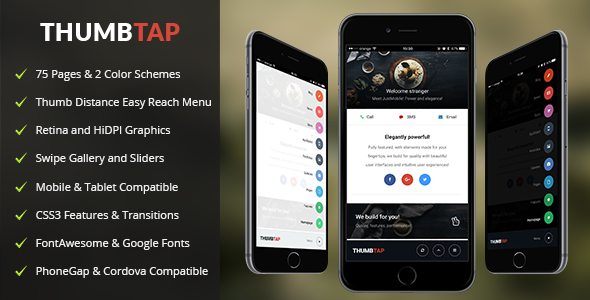 ThumbTap Mobile - ThemeForest 16071356