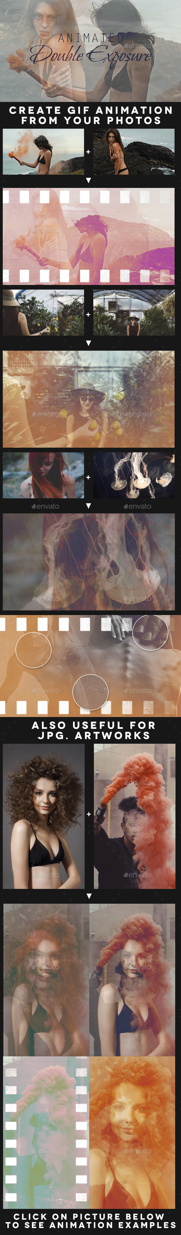 Animated Double Exposure Kit - Artistic Photo Templates