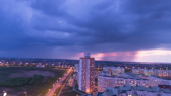 A Large Storm Cloud That Is Coming To Town. Even Where The Rain Goes Away.