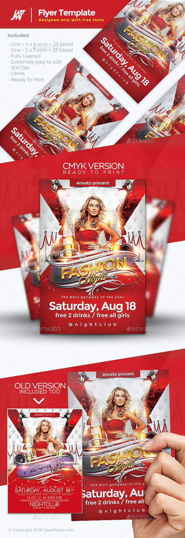 Fashion Night Event Flyer - Clubs & Parties Events