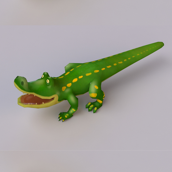 Cartoon Crocodile - 3Docean 16074780