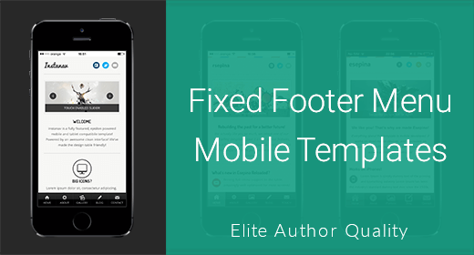 Footer Menu Mobile Templates