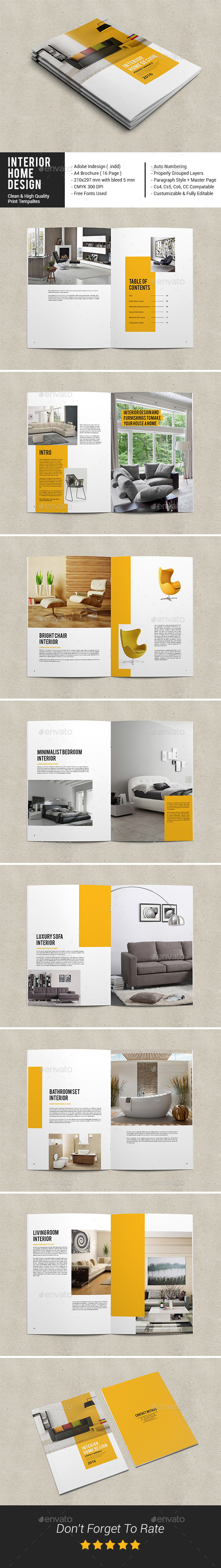 Interior Home Design Catalog by adobemouad | GraphicRiver