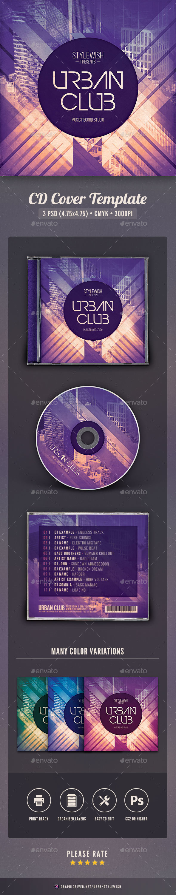 Urban Club CD Cover Artwork