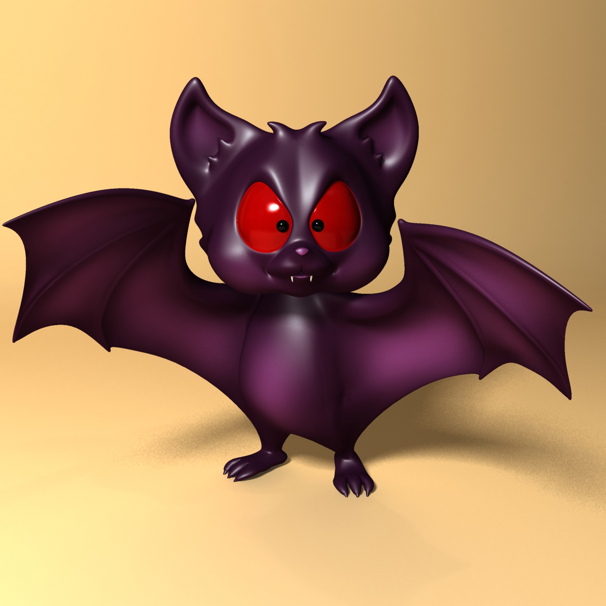 Cartoon Bat RIGGED and Animated by supercigale 3DOcean