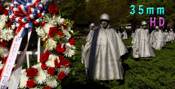 Washington DC Korean War Veterans Memorial Soldiers Park 03