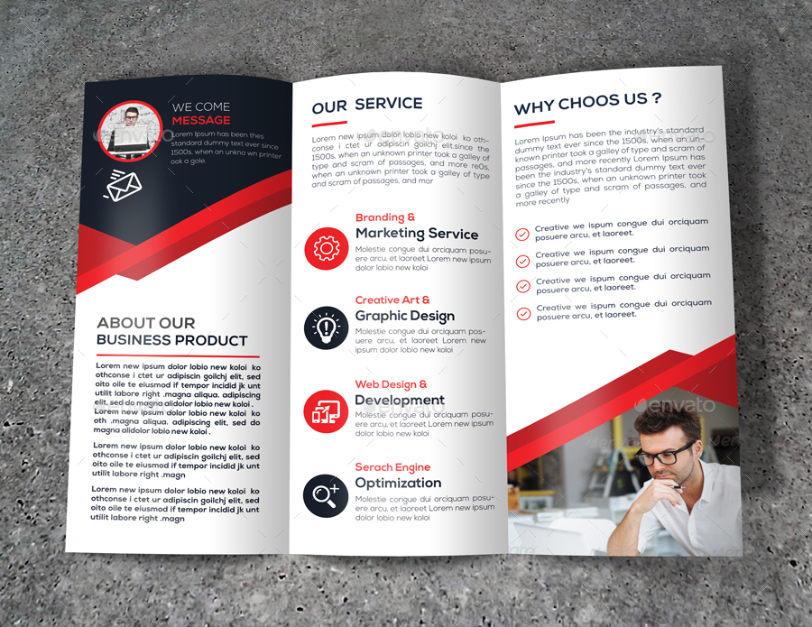 Corporate Trifold Brochure Template by TwinGraphic | GraphicRiver