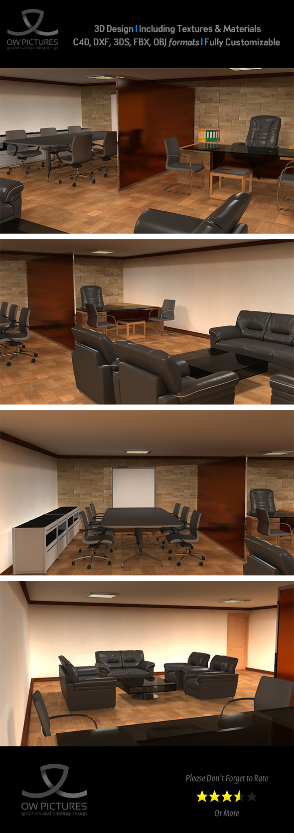 Office 3D Model - 3Docean 16084221