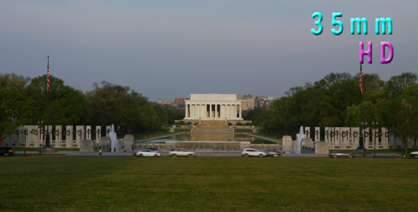 National World War II Memorial, Lincoln Memorial in Background 07
