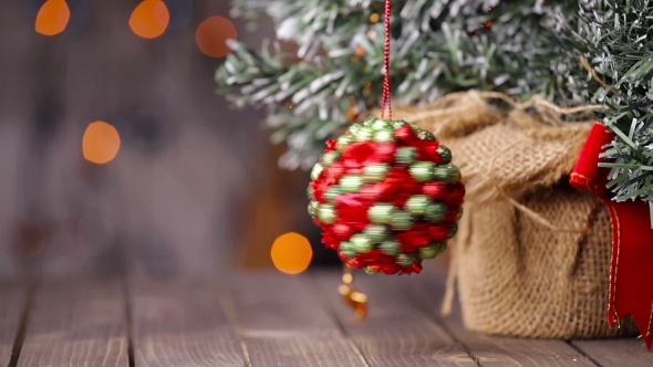 Christmas And New Year Decoration. Abstract Blurred Bokeh Holiday Background. alt