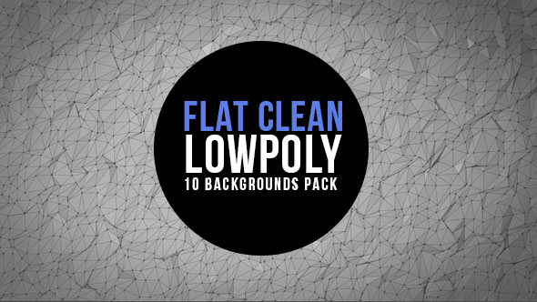 Clean and Flat Lowpoly Background Pack