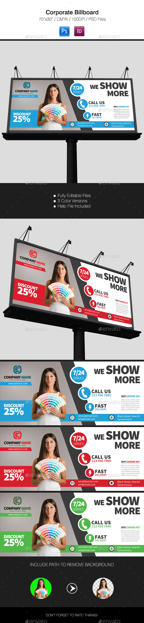 Corporate Billboard - Signage Print Templates