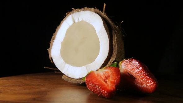 Coconut With Strawberries