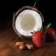 Coconut With Strawberries And Nuts - VideoHive Item for Sale