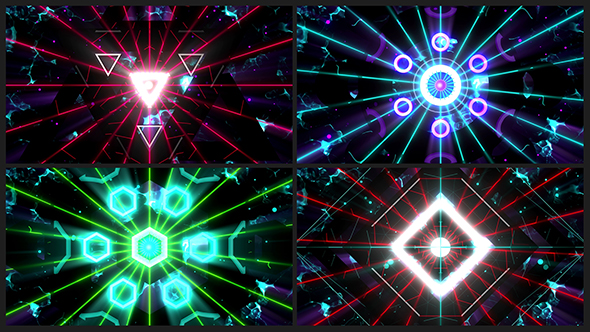 Neon Geometry VJ Loops Pack alt