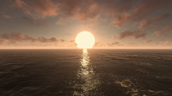 Sunrise in the Ocean