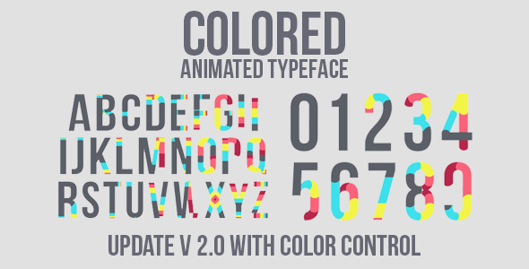 Colored Animated Typeface - VideoHive 11904032