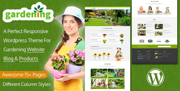 Gardening - WordPress Theme For Landscaping - Business Corporate