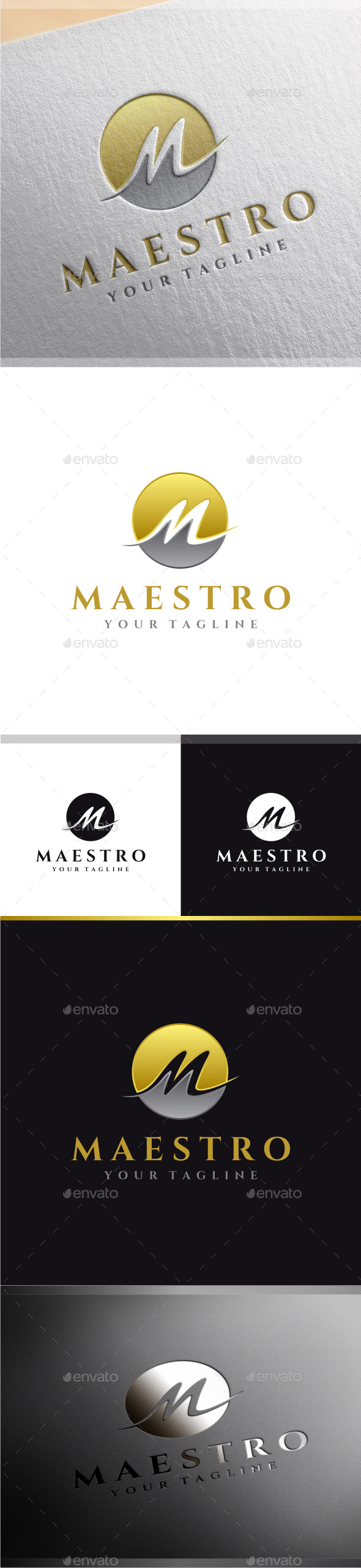 Maestro - Letter M Logo - Letters Logo Templates