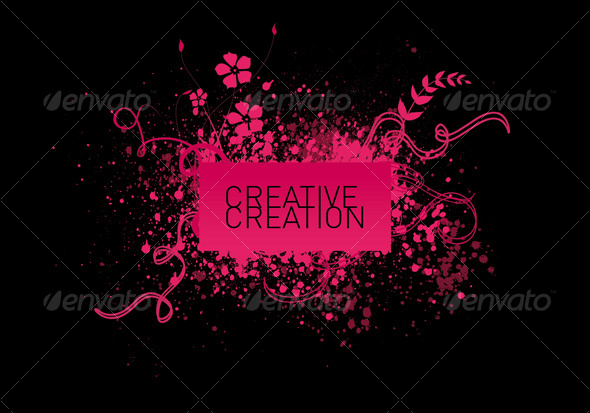 Flower Splash - Abstract Illustrations